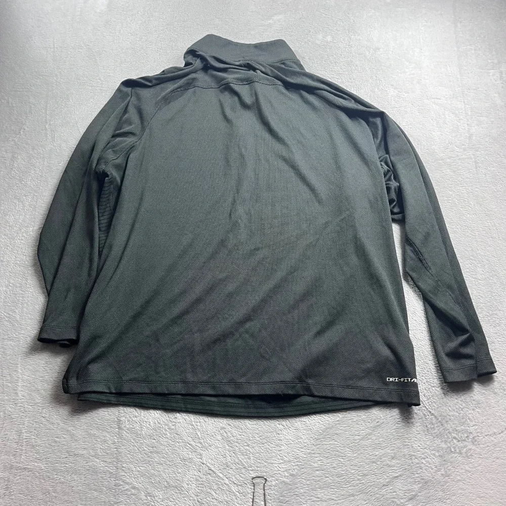 Nike Golf Dri-FIT ADV Mens 2XL Half Zip‎ Pullover Grey Stripe DH0982-010
